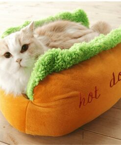 Bekväm varmkorvssäng för husdjur